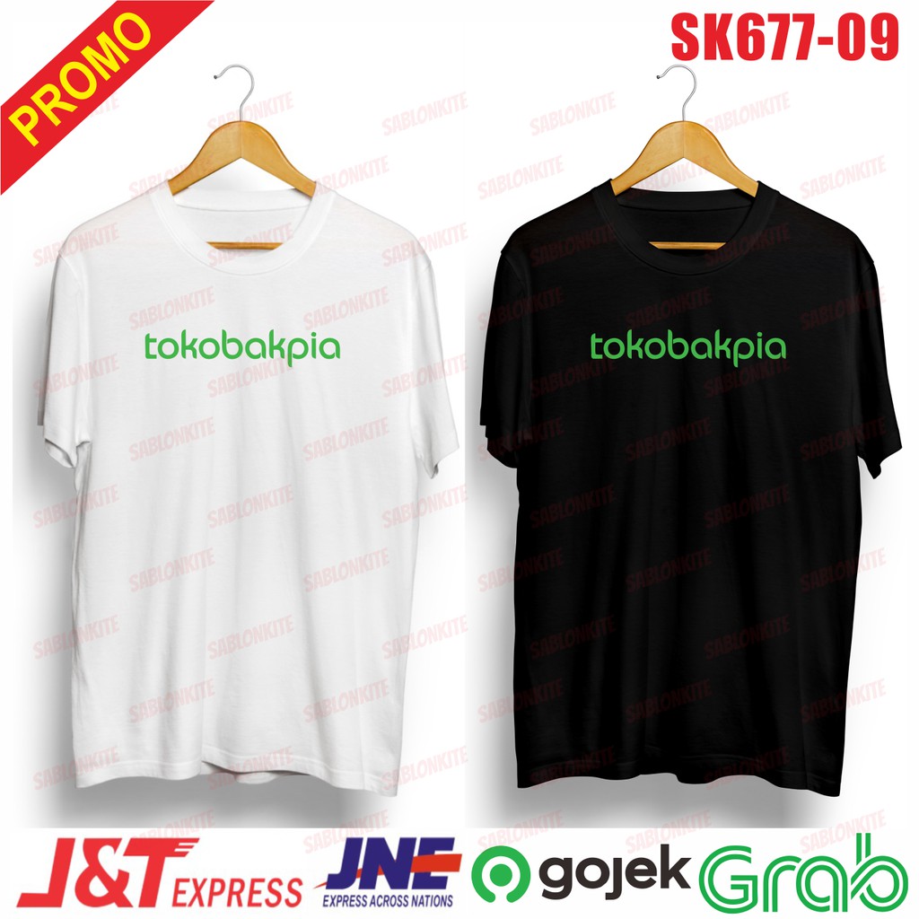 murah!!! kaos plesetan tokobakpia ijo sk677 unisex combed 30s