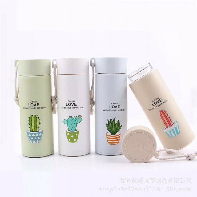 GERAI_FATIN!! TERMOS KACA KARAKTER ANIMAL / BOTOL ANIMAL KACA TERBARU