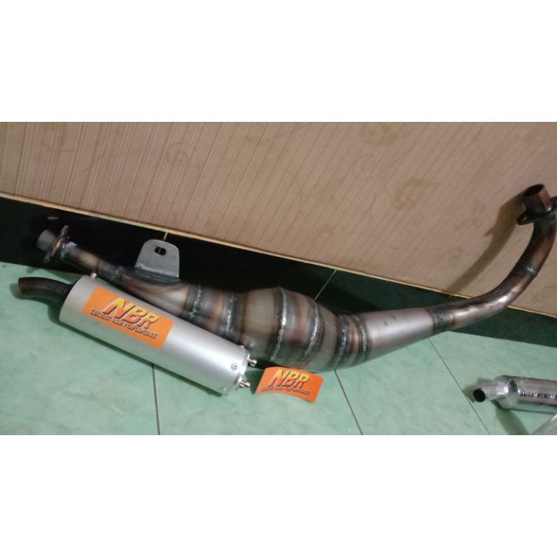 knalpot satria 2 tak kolong Bm Power