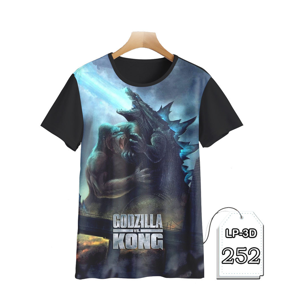 Baju Anak Godzilla vs KONG Baju Godzilla Kartun TV Anak Series DEWASA #LP3D-252