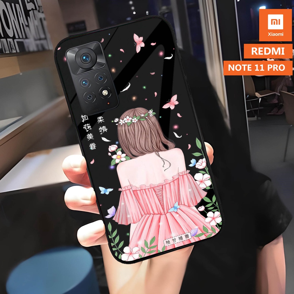 [A05] Softcase Kaca Glass Xiaomi Redmi Note 11 Pro - Casing Hp Xiaomi Redmi Note 11 Pro  - Case Hp -