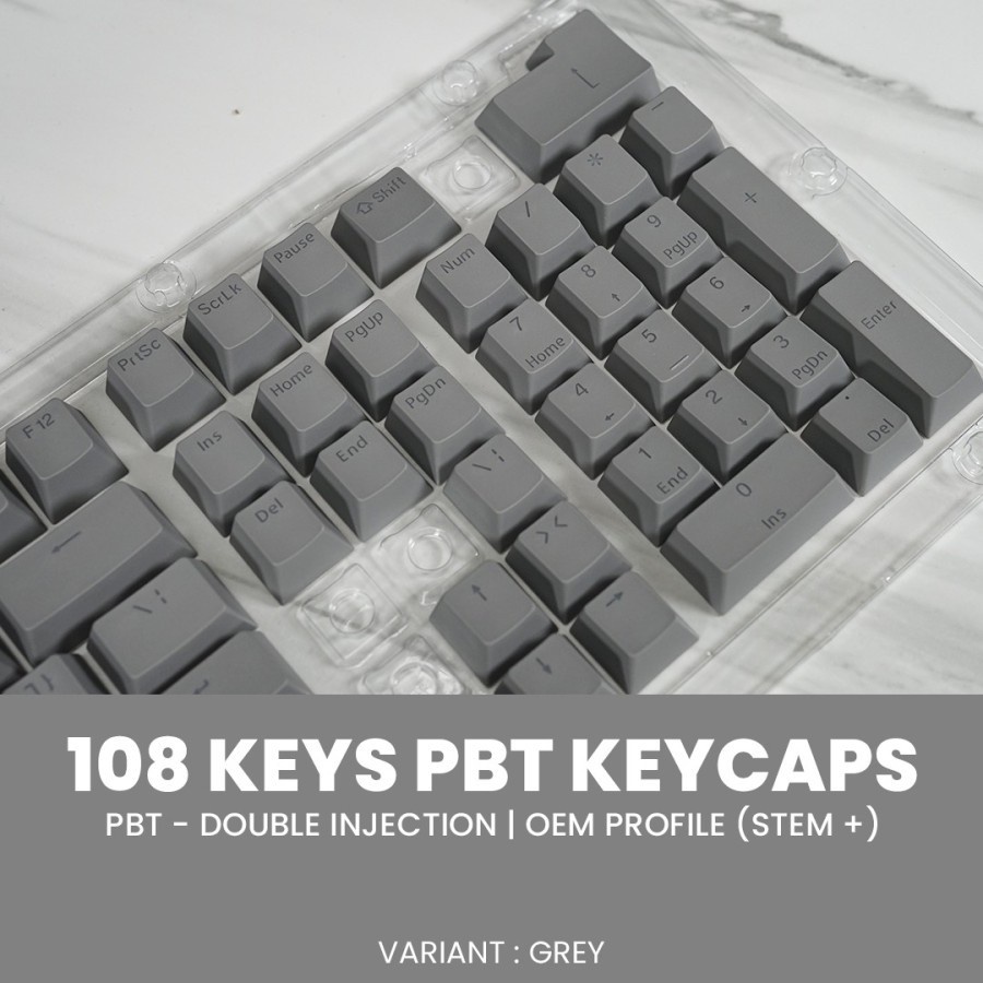 Sades 108 Keys PBT Keycaps Double Injection