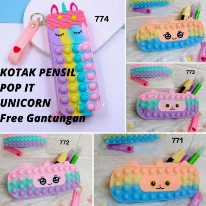 

Hot Sale Kotak Pensil Pop It Tempat Pensil Karakter Tas Pop It Anak Pop It Hemat
