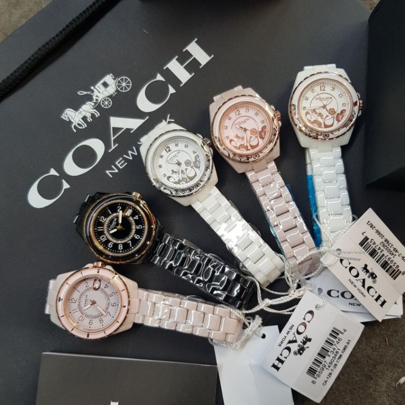 Jam Tangan Wanita Coach Preston Original Keramik