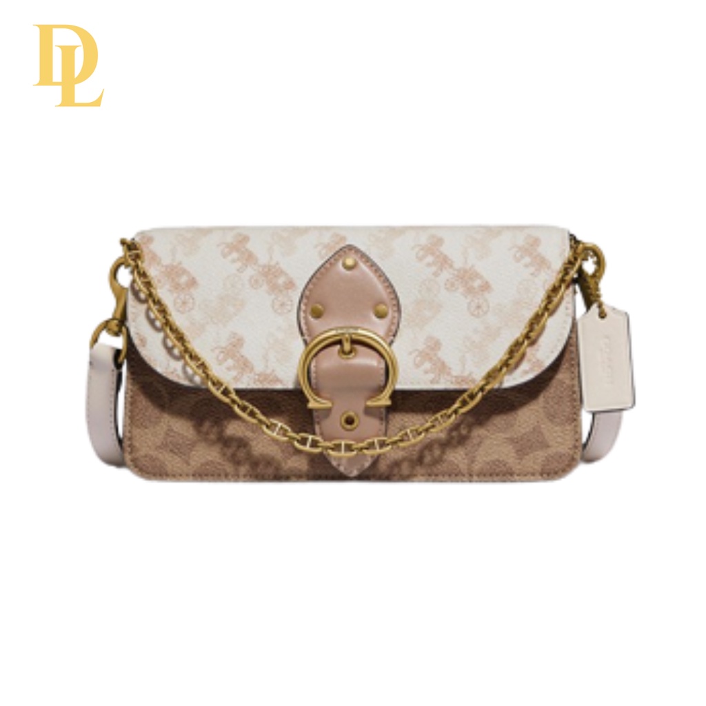 Coach Beat Crossbody Clutch In Signature Canvas Horse And Carriage (C0831)
