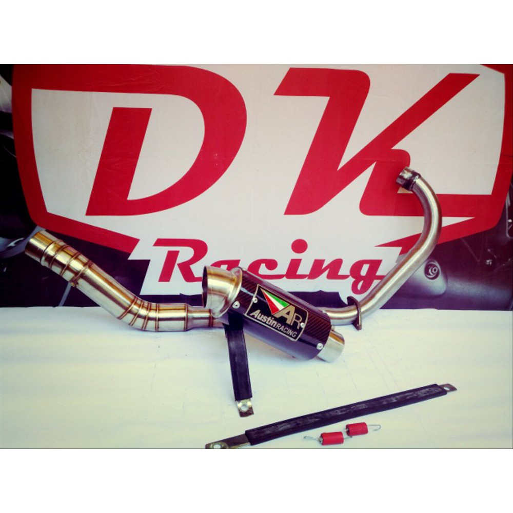 knalpot racing suzuki gsx 150 fullsistem austin racing ca bac 77