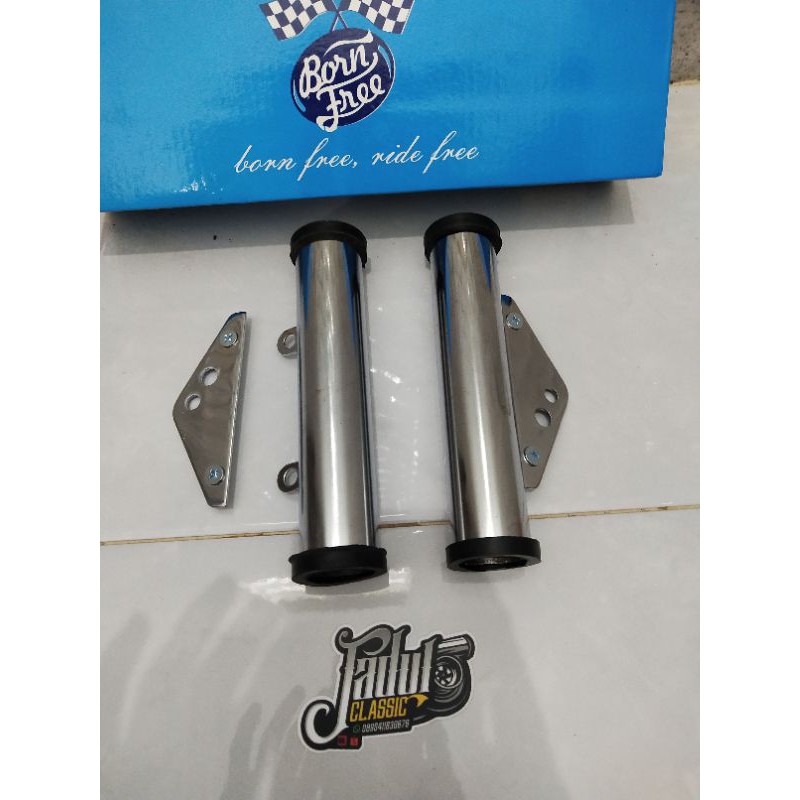 Breket kupingan lampu stainless stainles RX King Megapro Mono Versa CB150 Ninja GL MP Tiger