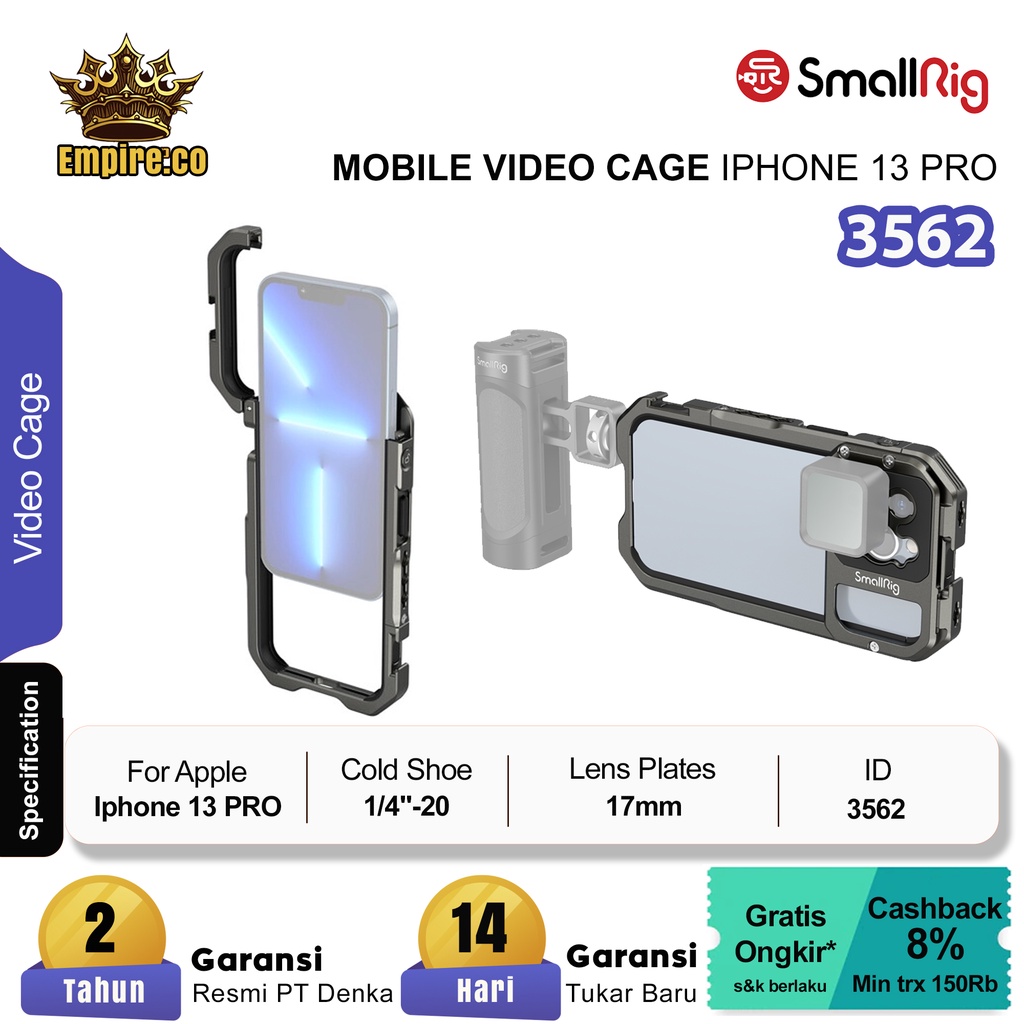 SmallRig Mobile Video Cage for iPhone 13 Pro 3562