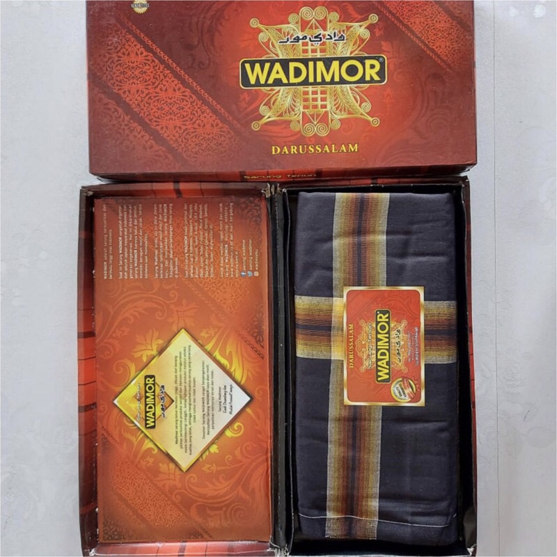 Sarung Wadimor Motif DARUSSALAM- Kain Tenun Dewasa Pria Laki Cowo Sholat Solat darussalam SARUNG WADIMOR PREMIUM BAHAN TEBAL