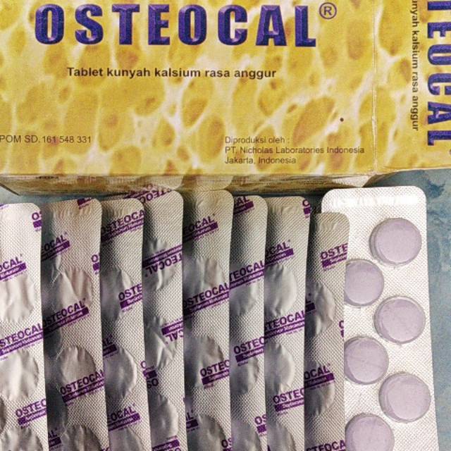 OSTEOCAL ISI 72 TABLET KUNYAH TABLET KALSIUM VITAMIN PENGEROPOSAN TULANG