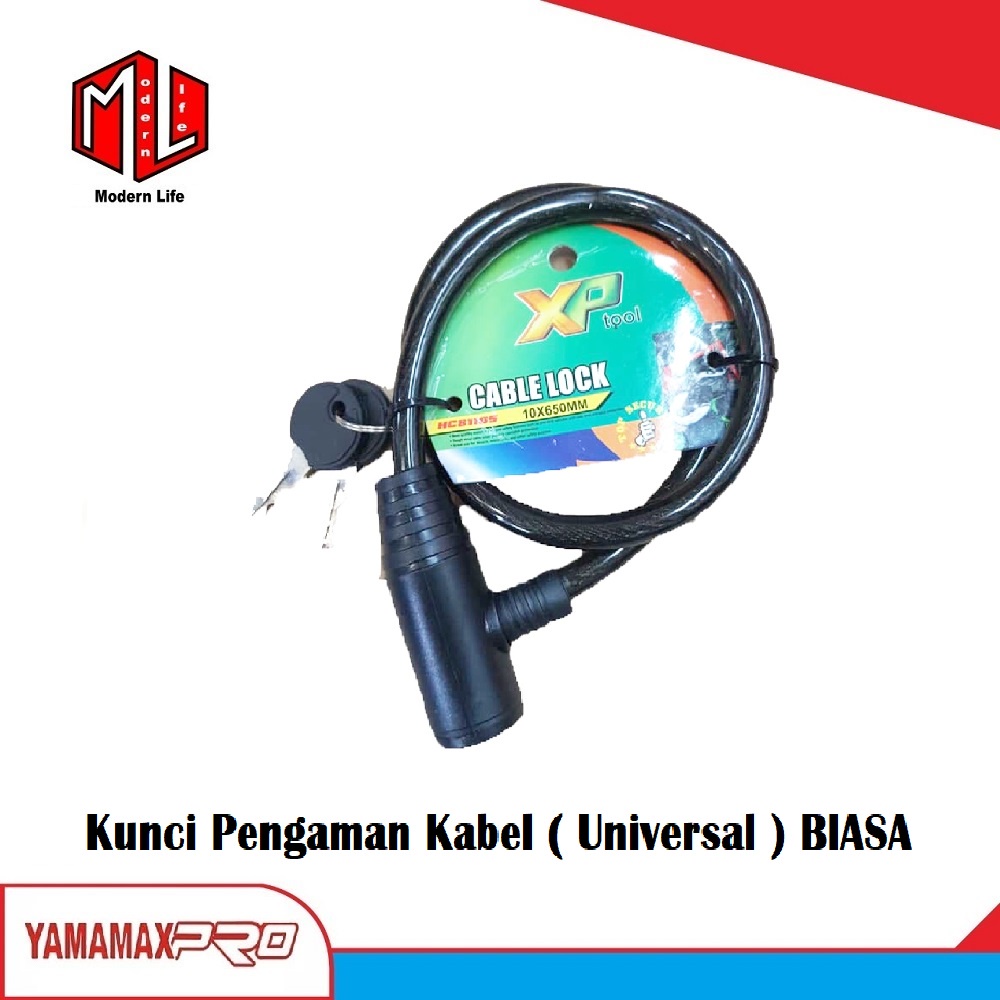 Kunci Pengaman Sepeda Dan Motor XP-Tool / Cable Lock ( Biasa &amp; Nomor )