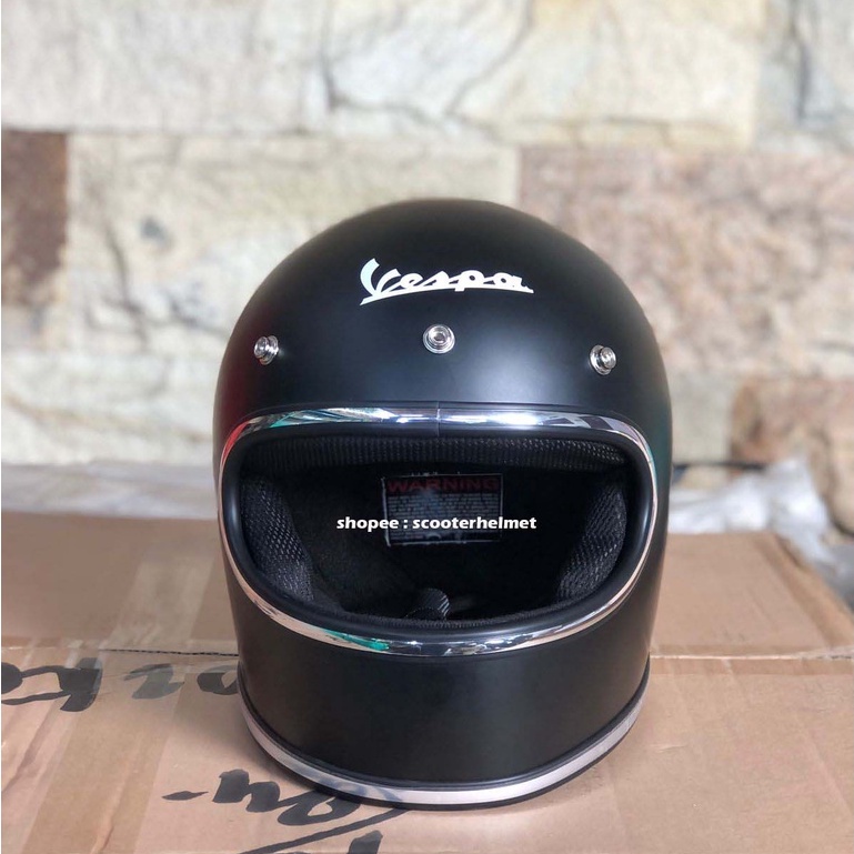helm vespa gringo slim list chrome