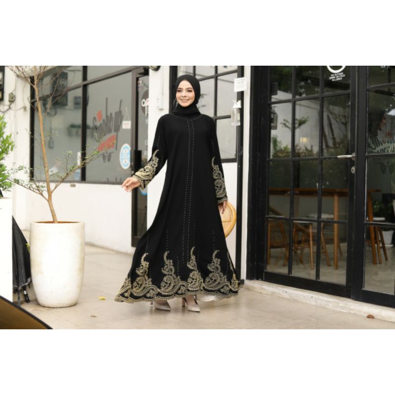 GALLERY EXCLUSIVE ABAYA HITAM GAMIS DUBAI 03