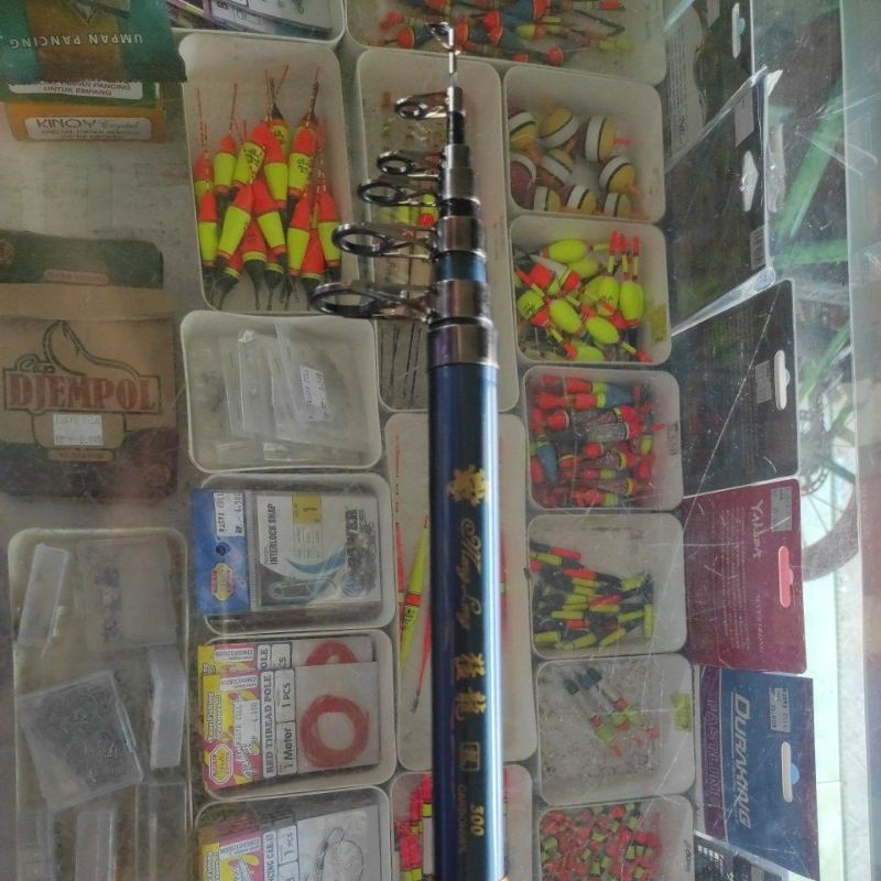 stik pancing MENG LENG 300 bahan 98% carbon