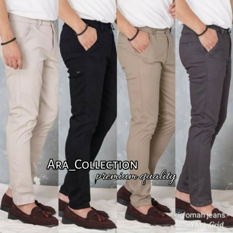 Diskon Celana Chino Panjang Pria Premium