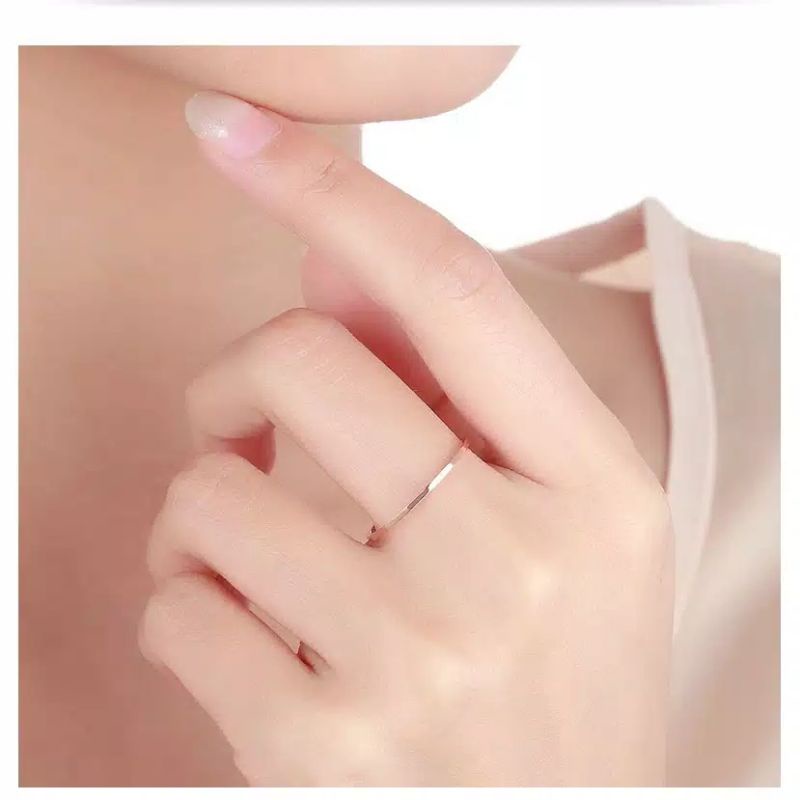 Cincin Baja Pasangan Berkualitas Tinggi / Gold / Silver / Wanita CLX02