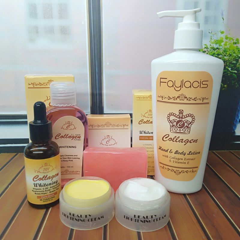 Paket Cream Collagen 6In1 // Cream S/M+Sabun+Serum+Hb