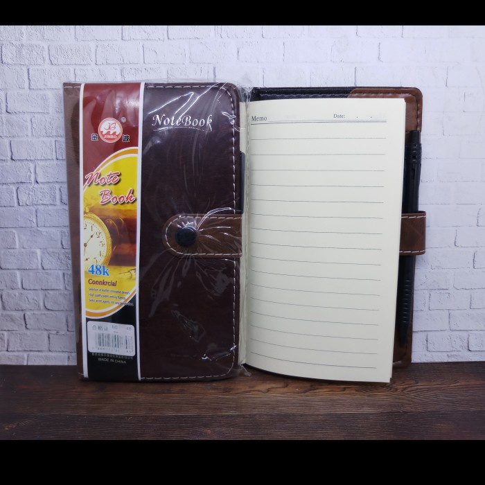 

Hari Ini Agenda Kerja / Notebook Kancing + Pen 10X18Cm 80S (3048) Limited