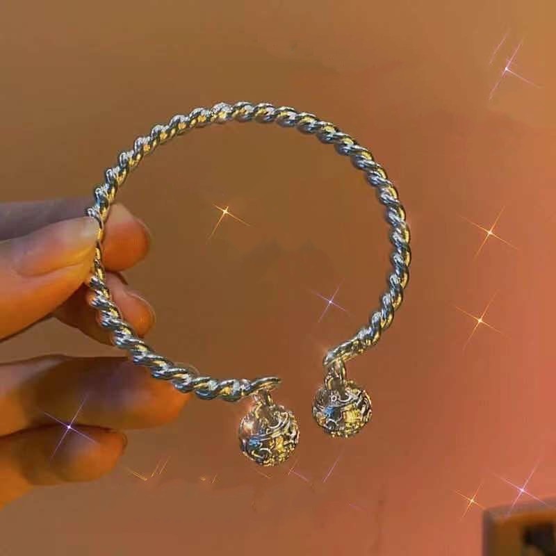 Gelang Tangan Rantai Fashion Antik Motif Kesimmon + Labu + Bel Untuk Perhiasan Wanita