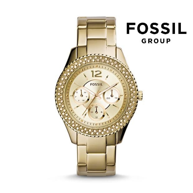 Flash Sale Jam Tangan Wanita Merk Fossil Original100% Type :ES 3589 Baterai RG Garansi 1th