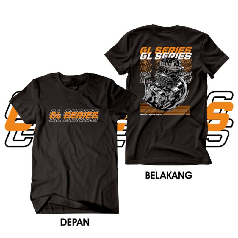 Kaos Motor GL Series Mesin GL Kaos Otomotif kaos racing kaos herex