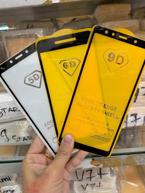 VIVO V15 DAN V15 PRO .TEMPERED GLASS 10 D FULL LEM. FULL COVER