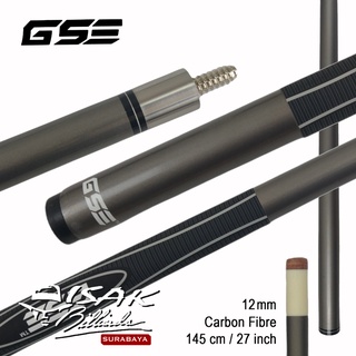 GSE Cue Stick Silver | 12 mm Carbon Fibre Shaft