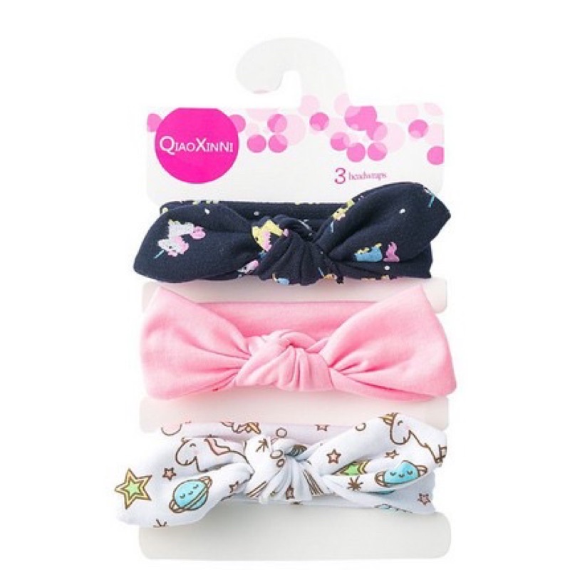 DK Bandana Import Bayi Anak Isi 3 / Headband Bayi Anak Motif