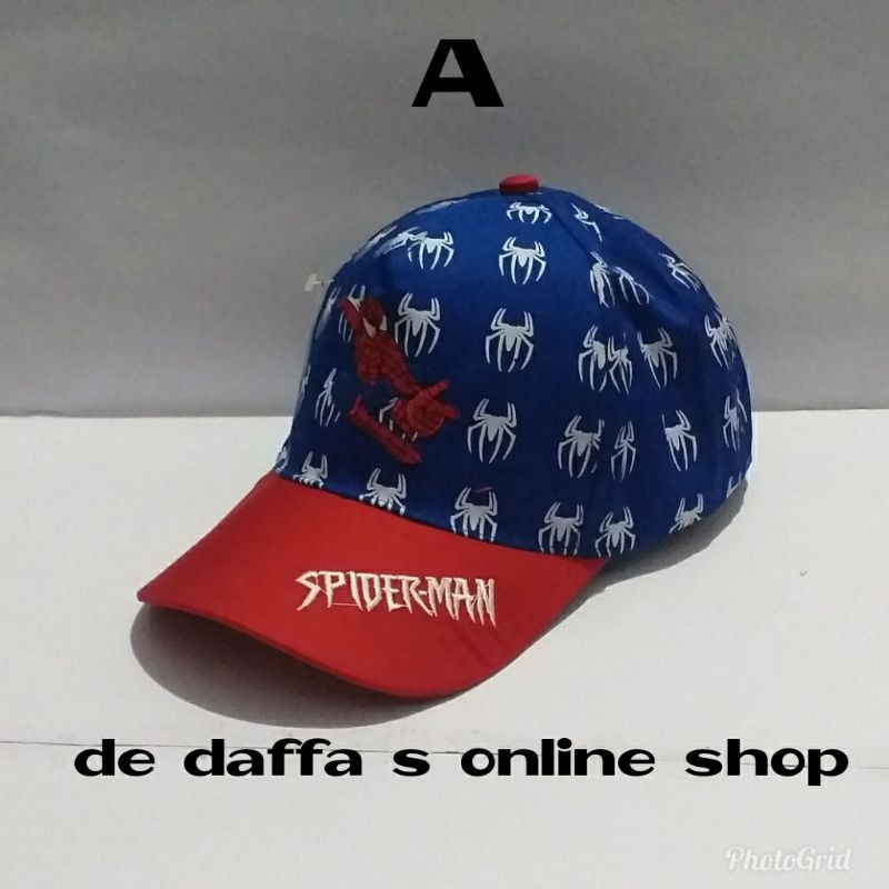 Topi Anak baseball karakter Spiderman Marvel best seller