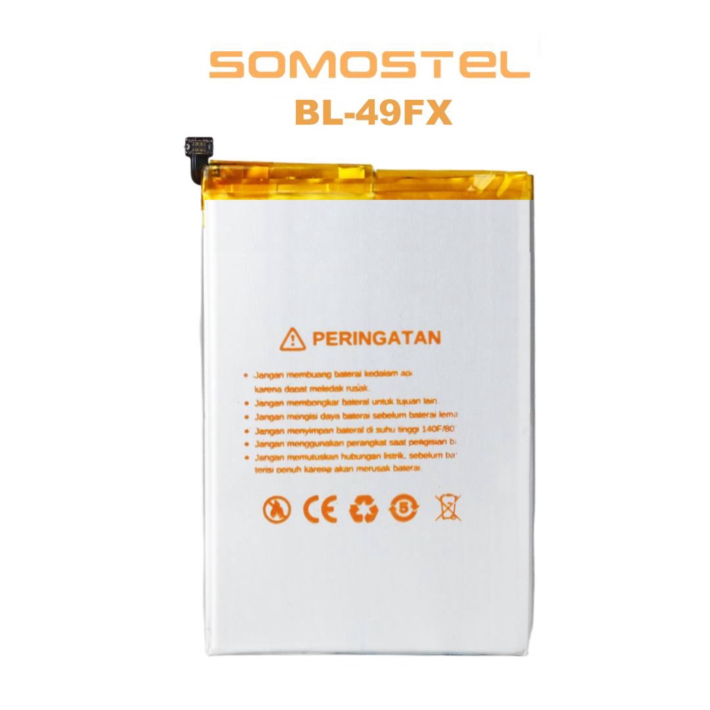 Somostel - BL-49FX Hot 8 X650 / Hot 9 X655 / Hot 9 Pro X655F / Note 7 X690 / Smart 5 X657 / Smart 6 X6511 Batre Batrai Baterai