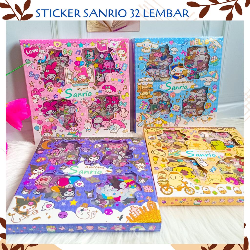

STICKER BOX SANRIO ISI 32 LEMBAR SET DAILY MANUAL CUTE PATTERN DECORATIVE TAPE STICKER GIFT CRAFT ALAT TULIS KANTOR SEKOLAH ANAK KADO
