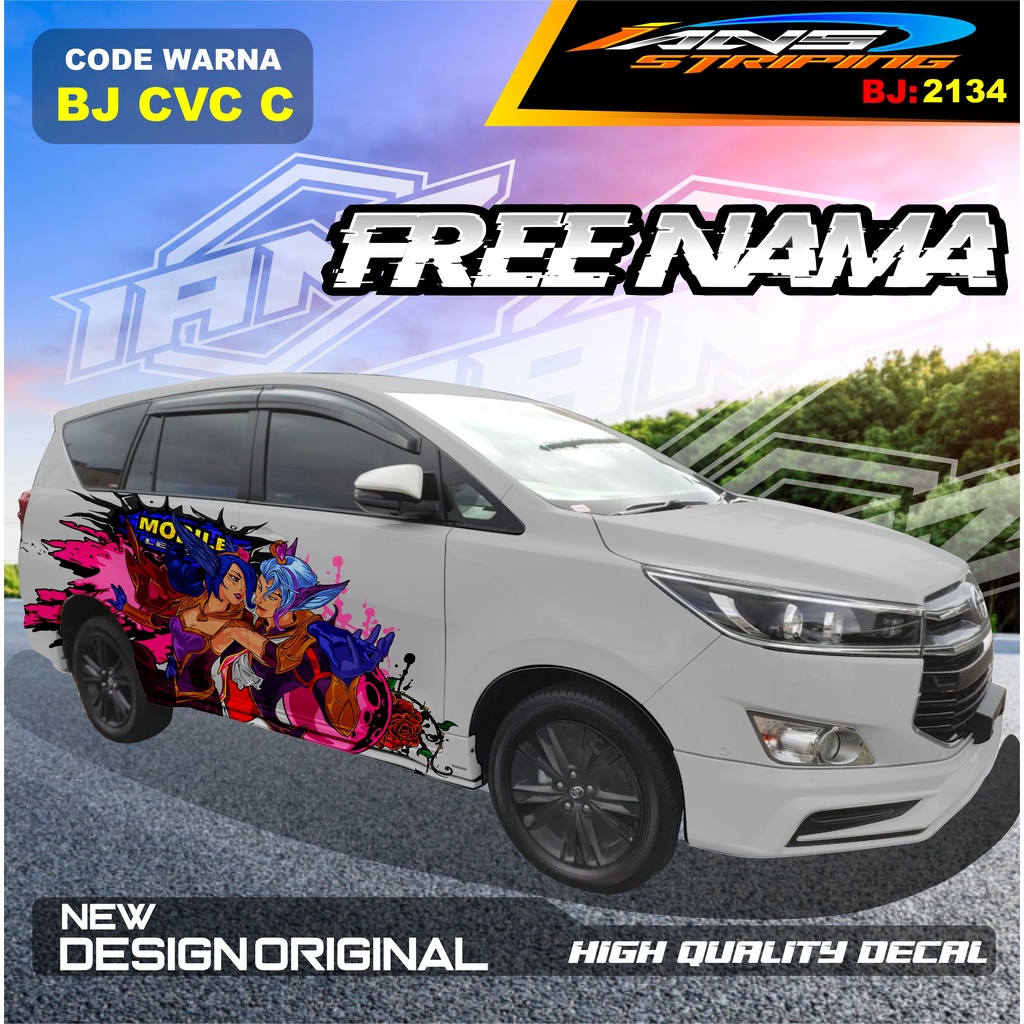 DECAL MOBIL INNOVA REBORN / VARIASI STICKER MOBIL AVANZA  / STIKER MOBIL XENIA / DECAL STIKER MOBIL PAJERO SPORT