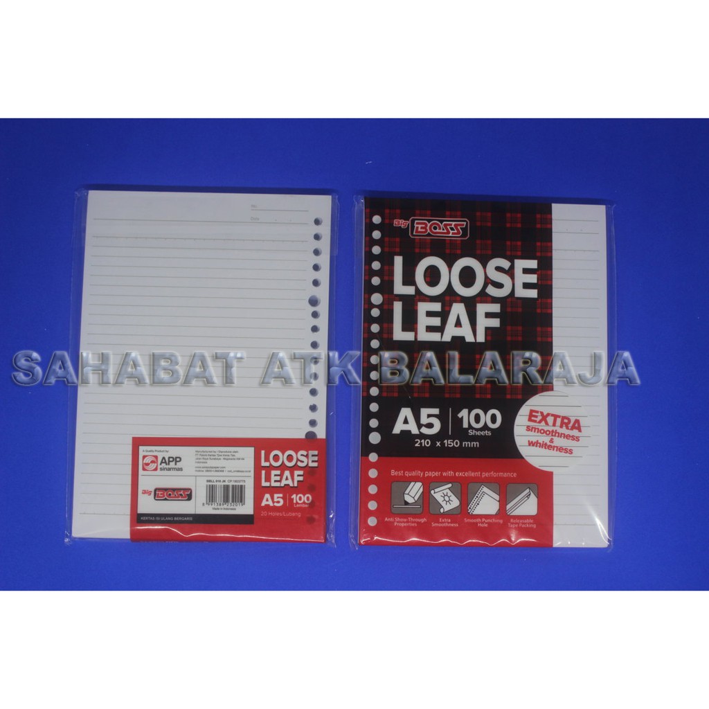 

isi kertas Binder A 100 20 Ring ( isi 100 Lembar )