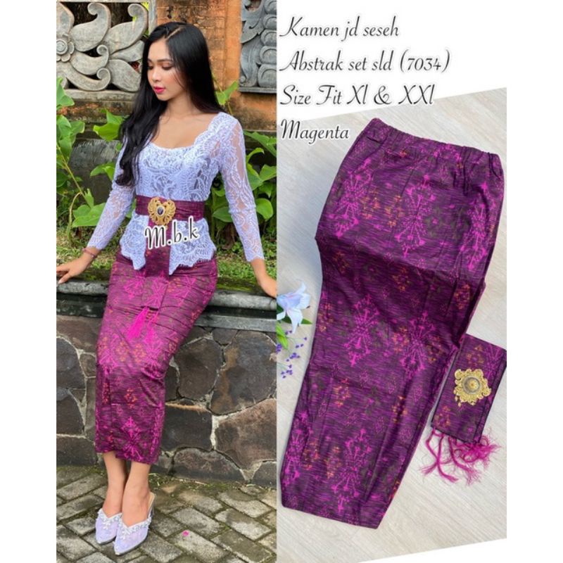 Kamen Jadi Katun Set Selendang/ Kamen Jadi Bali Bagus Murah