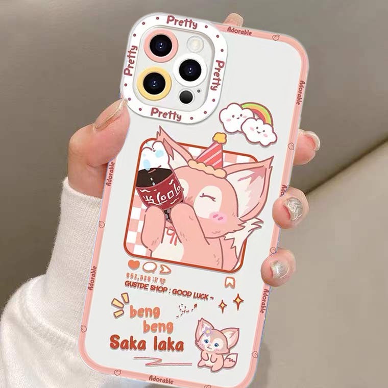 Soft Case Silikon TPU Motif Kelinci Untuk Iphone 13 12 Mini 11 10 Pro XS Max X XR 8 7 6 6S Plus SE 2020