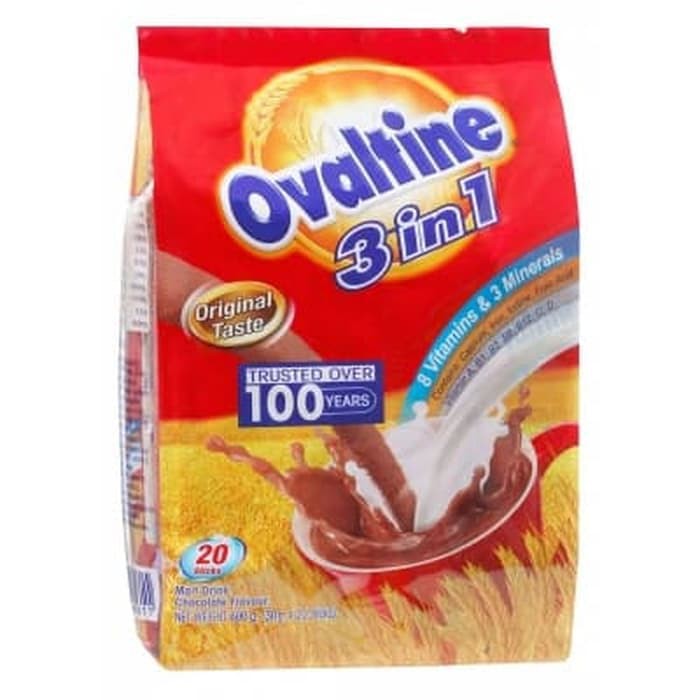 

#HANDCARRY Ovaltine 3 In 1 Chocolate Malt Drink 20sX30g - UFOHCR1735