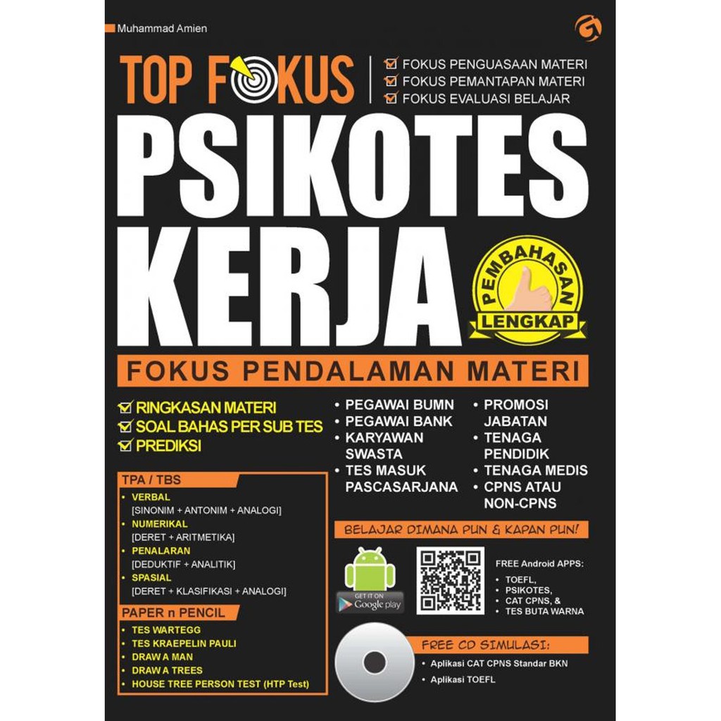 Buku Top Fokus Psikotes Kerja Bestseller Shopee Indonesia