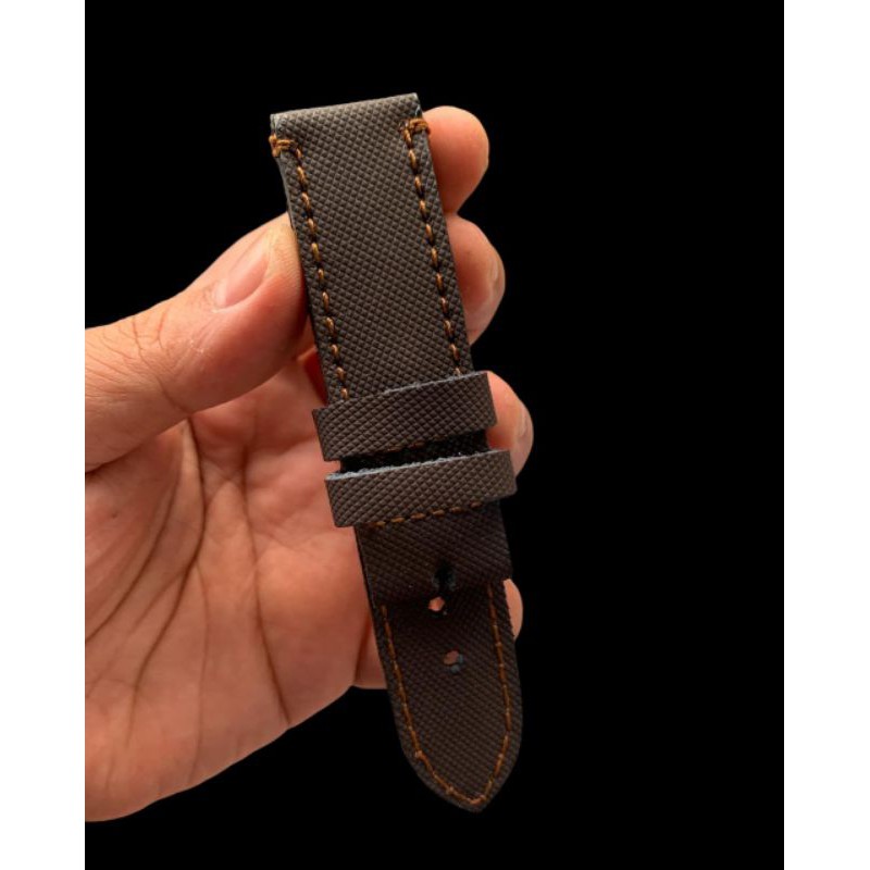 New produk Strap Tali Jam Tangan Kanvas di lapisi kulit size 22mm