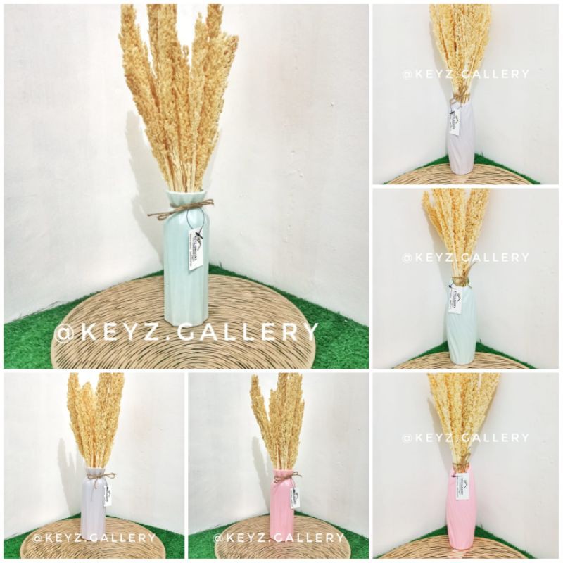 Vas Melamin / Vas Ulir / Vas Bunga Melamin / Vas Bahan Plastik / Vas Nordic / Vas Shabby / Vas Etnik