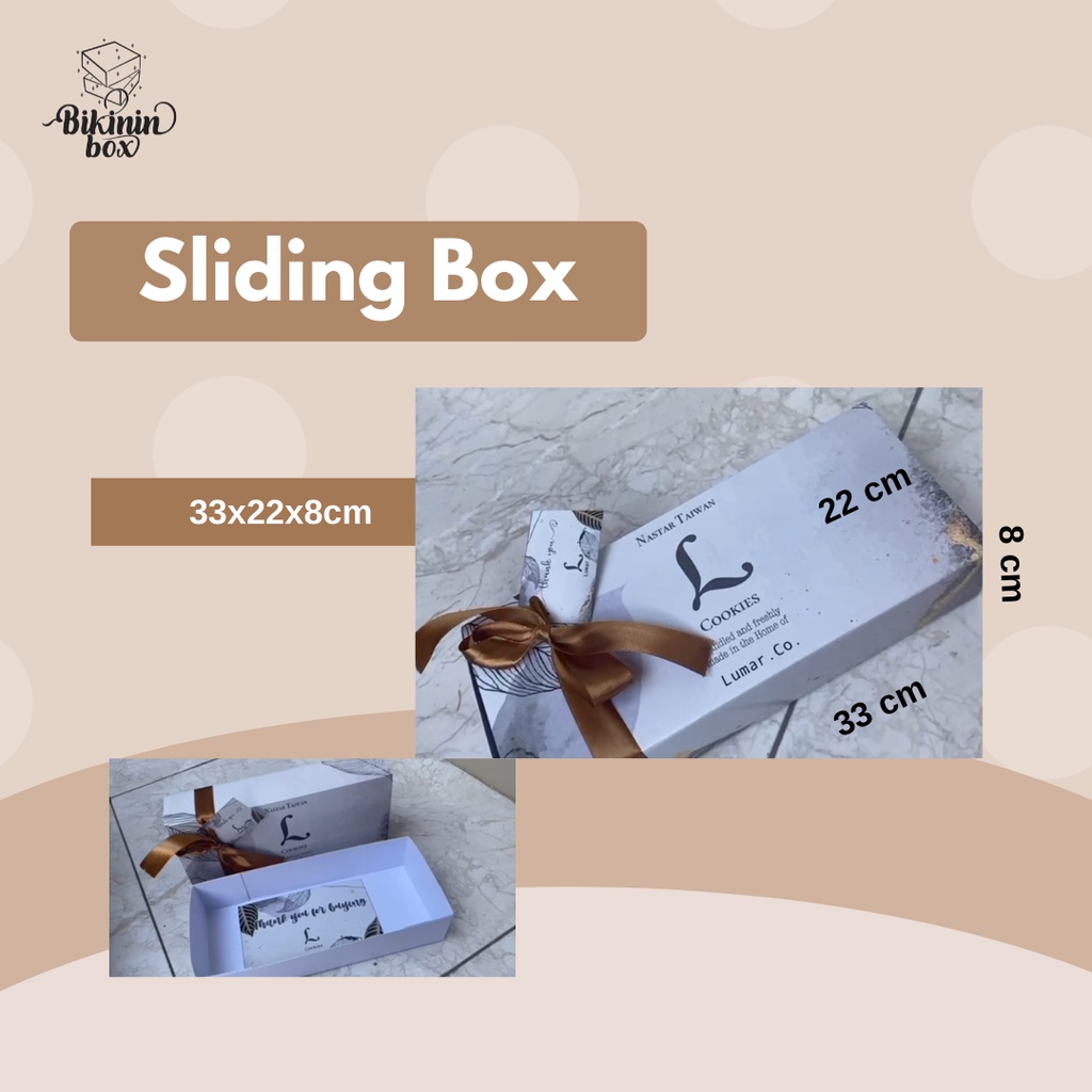 

Sliding Box Bridesmaid/Kotak Kue/Kotak Kado - Sliding Box - TEMA BIRU