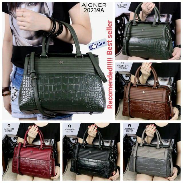 Tas Aigner Vintage Valois Shoulder Bag