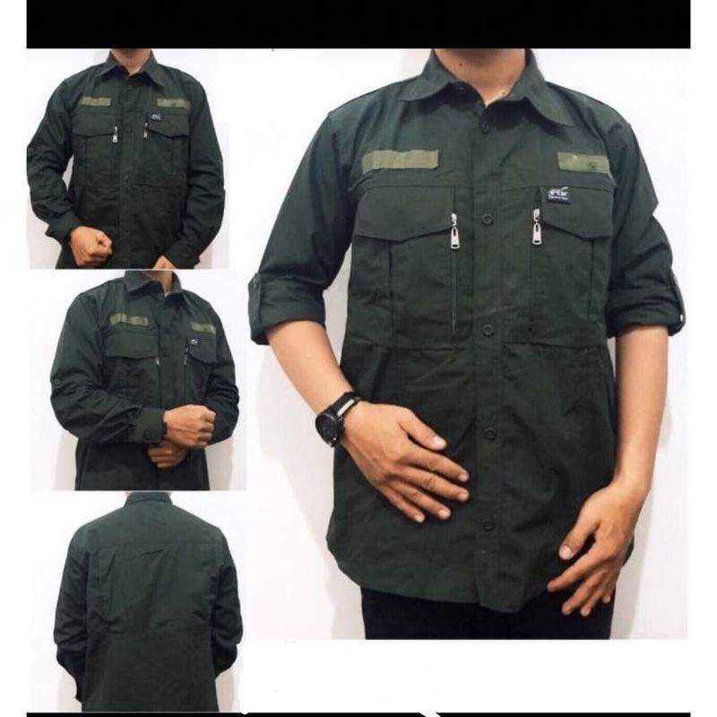 kemeja tactical W-TAC panjang outdoor / kemeja lapangan