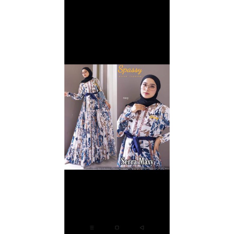 Pakaian Wanita Maxy Dress Serra