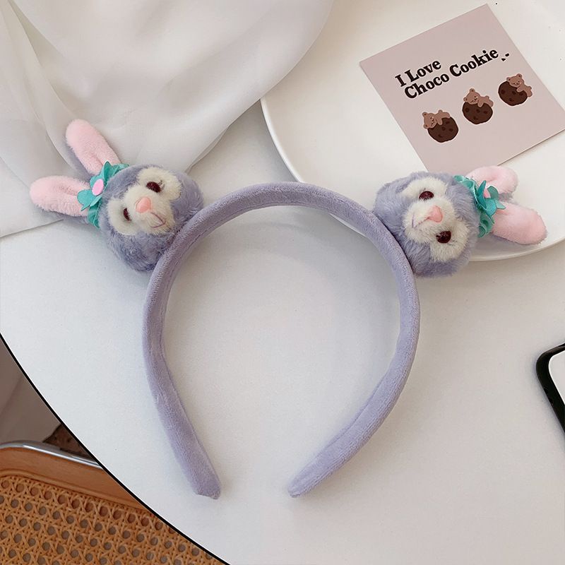 BD0037Bando Kelinci bulu Bandana wanita korea fashion bando boneka stellalou