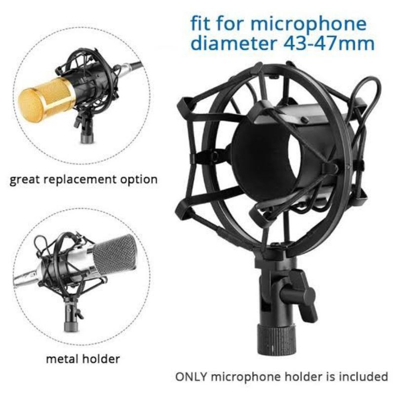 PAKET KOMPLIT STAND MIC ARM POP FILTER+SHOCK MOUNT+MICROPHONE CONDENSER YOUTUBER PAKET TERMURAH