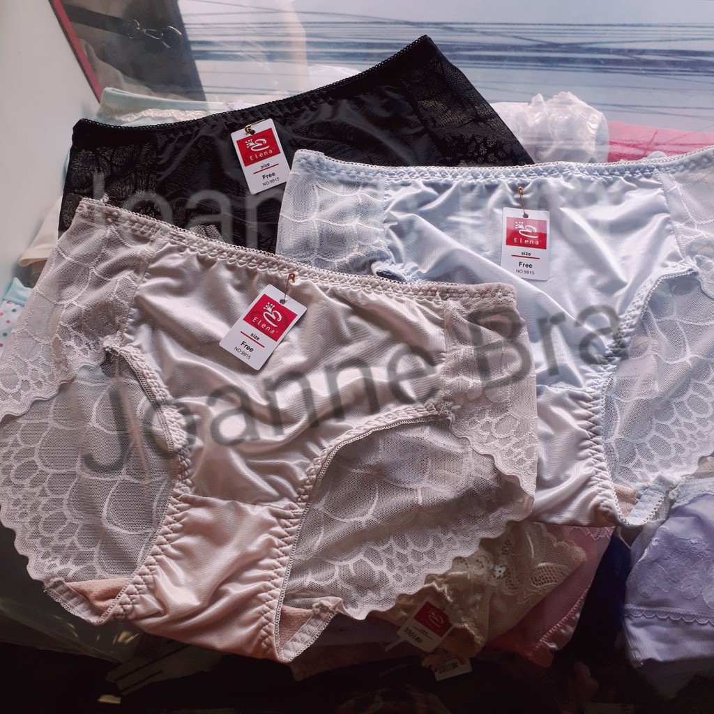 Elena Celana Dalam Wanita Satin Transparan Seksi E 9915 - CD Wanita Sexy - Lembut Dingin Renda