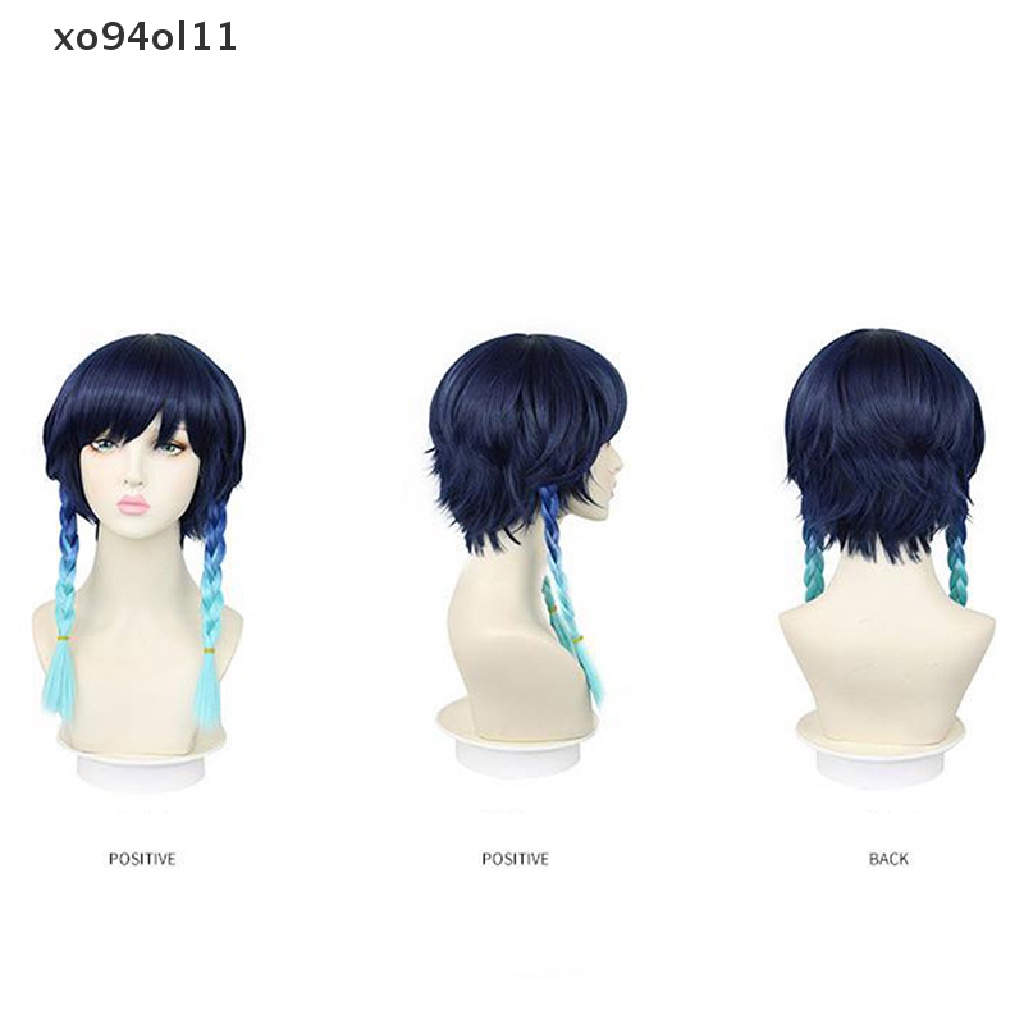 Xo Wig / Rambut Palsu Warna Biru Untuk Cosplay Anime Halloween