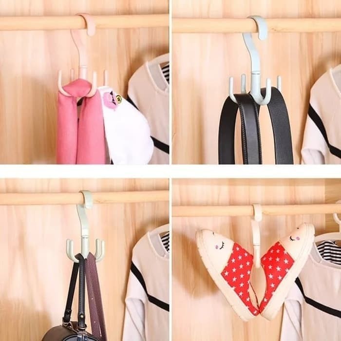 travelmate Gantungan Hanger Tas Syal Dasi Topi Acc Lemari Tali Pinggang Sepatu Baju