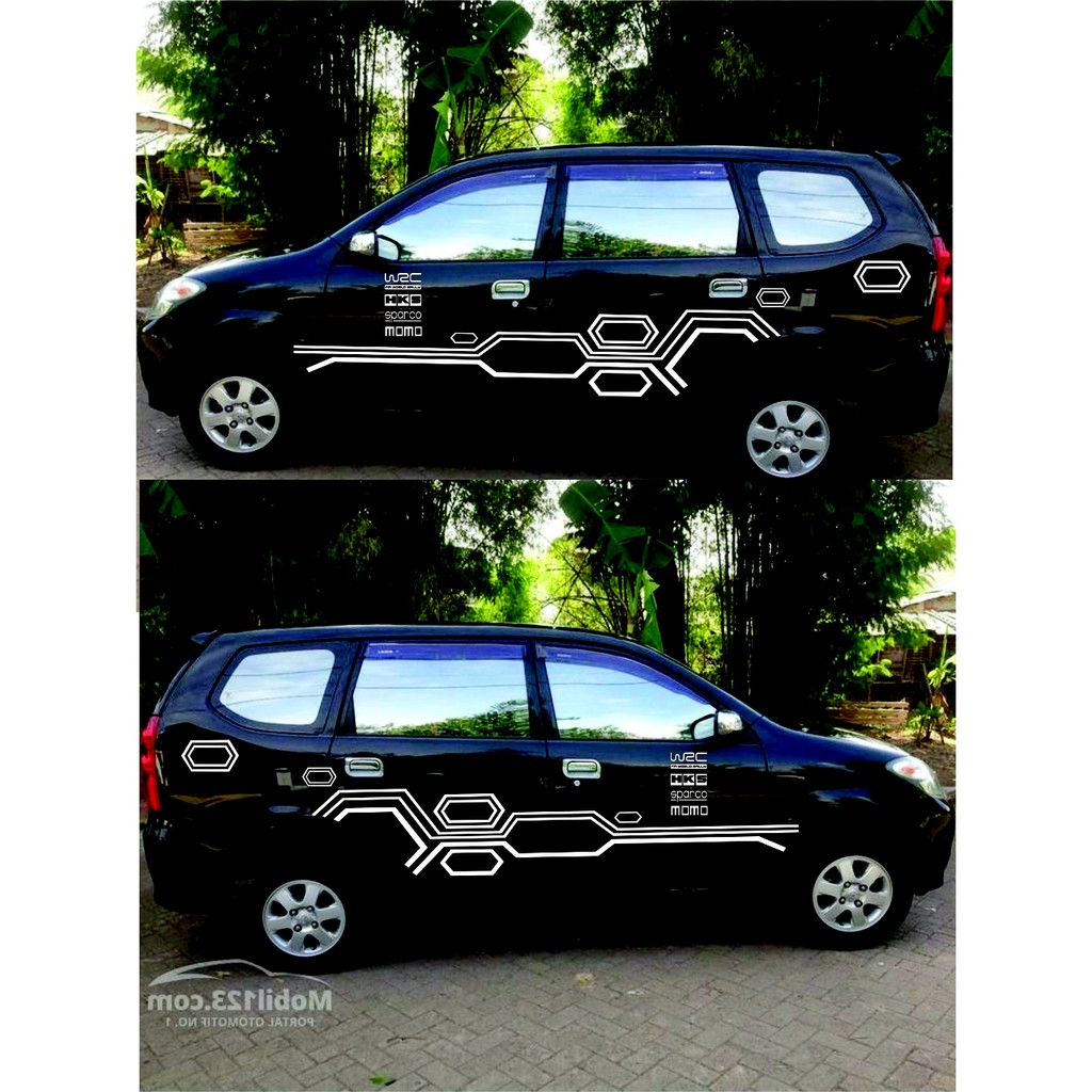 PROMO STIKER STICKER MOBIL CUTTING STRIPING AVANZA STIKER AVANZA Shopee Indonesia