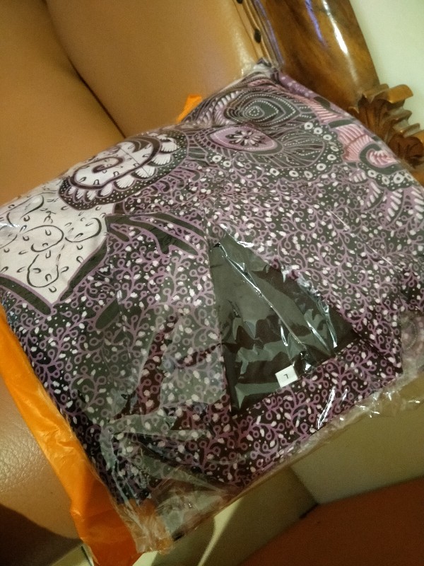 Minoelya Ungu Kemeja Batik Pria Full Furing Reguler Fit C001